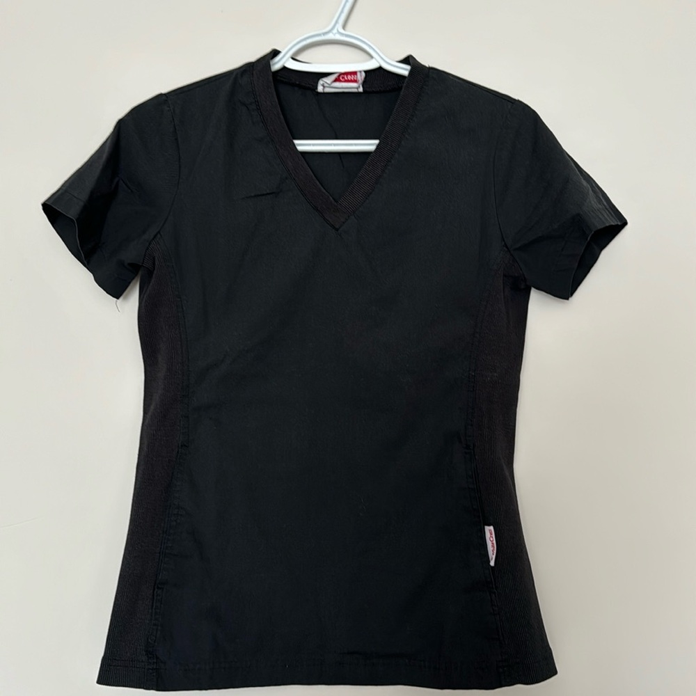White cross scrub top